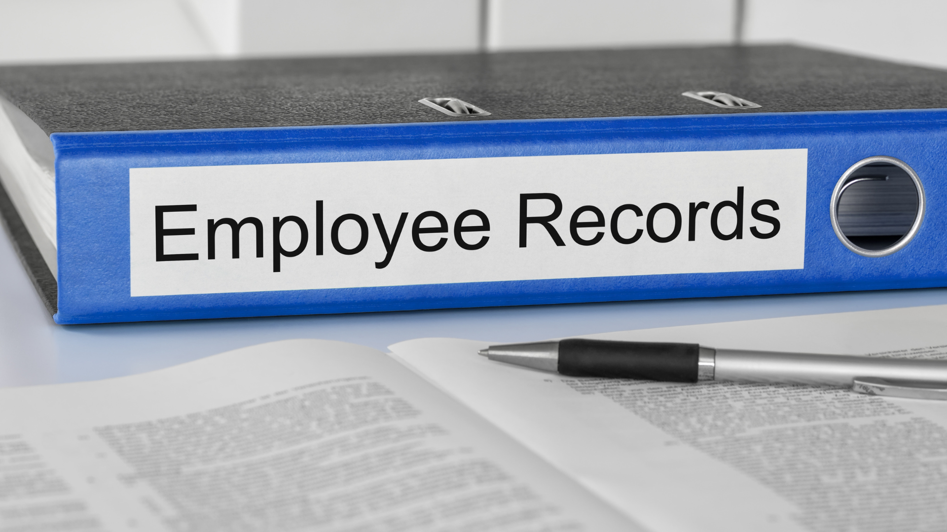 Binder with Employee files